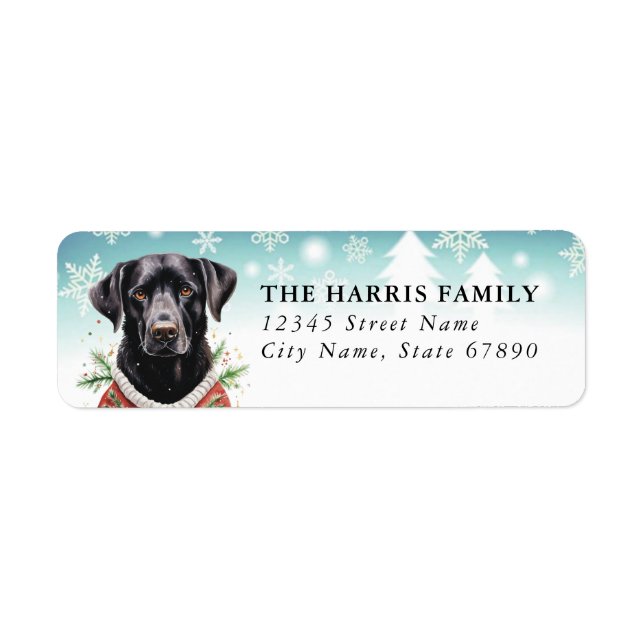 Labrador Retriever Return Address Labels (Front)