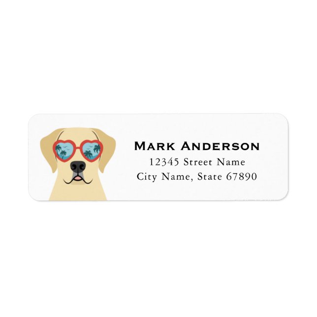 Labrador Retriever Return Address Labels (Front)