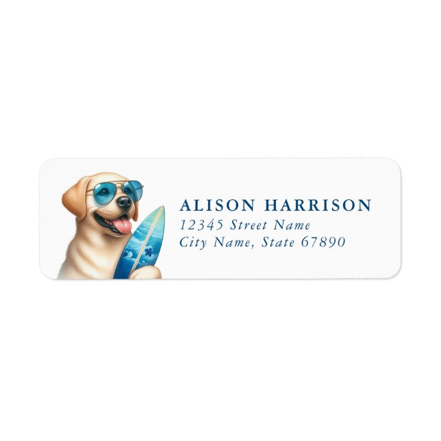 Labrador Retriever Return Address Labels (Front)