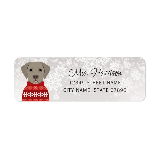 Labrador Retriever Return Address Labels (Front)