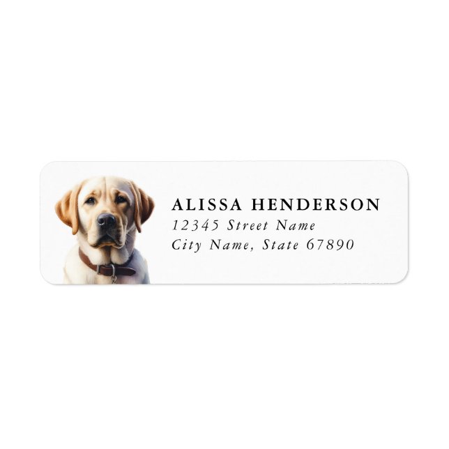 Labrador Retriever Return Address Labels (Front)