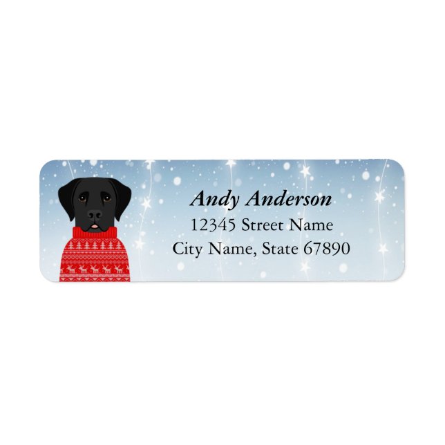 Labrador Retriever Return Address Labels (Front)