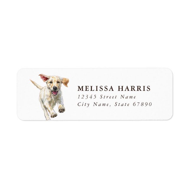 Labrador Retriever Return Address Labels (Front)