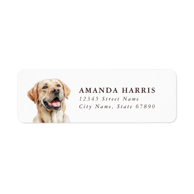 Labrador Retriever Return Address Labels (Front)
