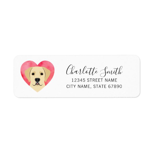 Labrador Retriever Return Address Labels (Front)