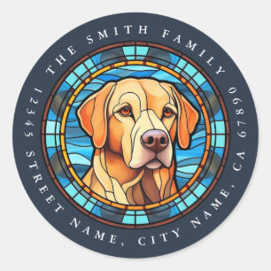 Labrador Retriever Round Stickers