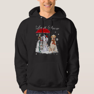 Labrador Retriever Santa Dog Christmas Snowman Xma Hoodie