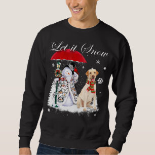 Labrador Retriever Santa Dog Christmas Snowman Xma Sweatshirt