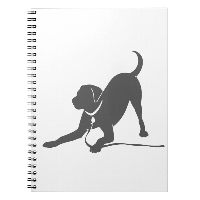 Labrador retriever silhouette notebook (Front)