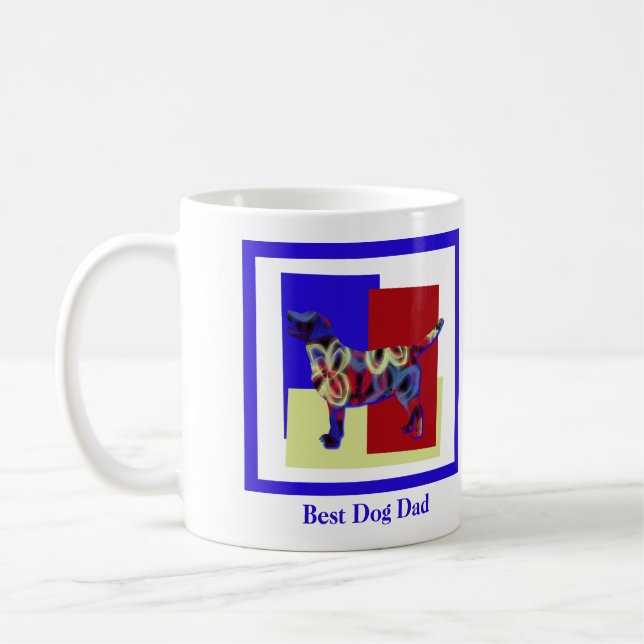 Labrador Retriever Silhouette TRBY Fathers Day  Coffee Mug (Left)