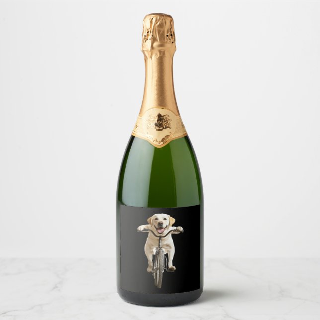 Labrador Retriever    Sparkling Wine Label (Front)