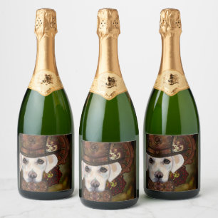 Labrador Retriever Sparkling Wine Label