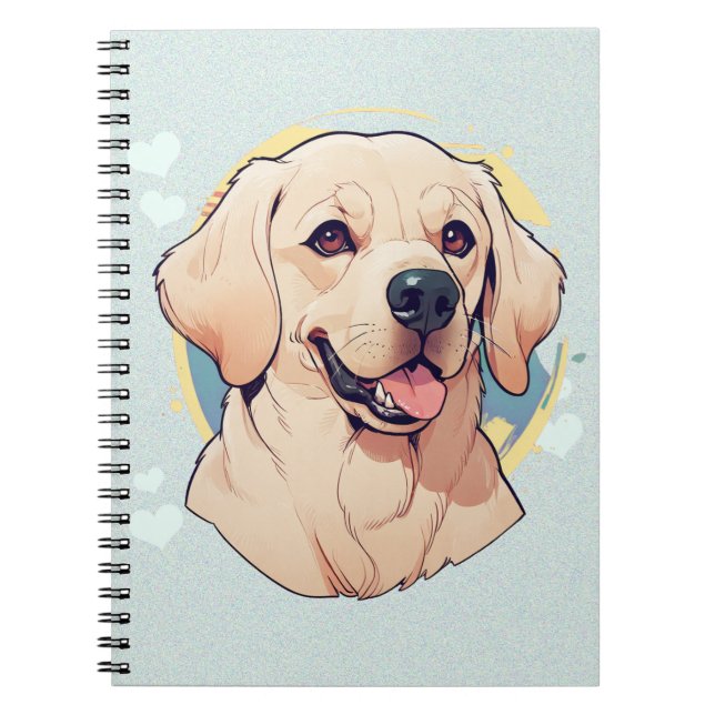 Labrador Retriever Splash of Colour Notebook (Front)