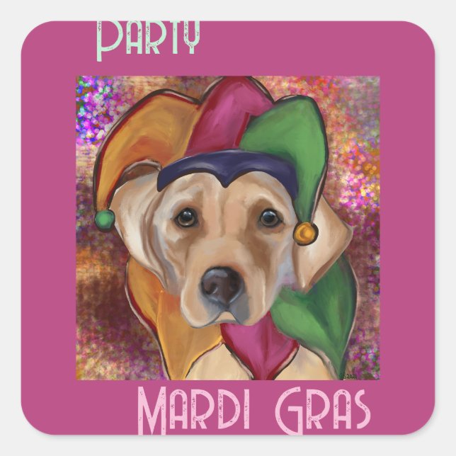LABRADOR RETRIEVER            SQUARE STICKER (Front)