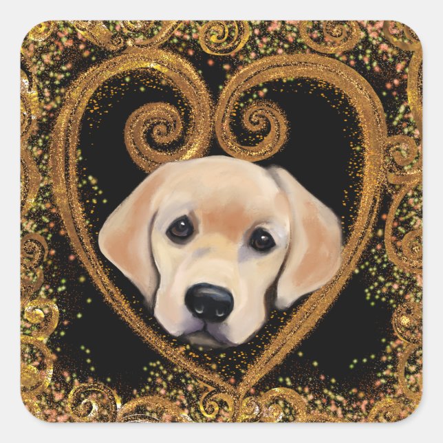 Labrador Retriever  Square Sticker (Front)