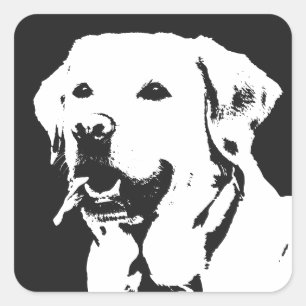Labrador Retriever Square Sticker