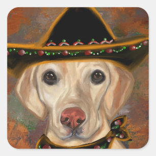 Labrador Retriever Square Sticker