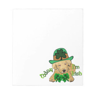 Labrador Retriever St Pattys Notepad