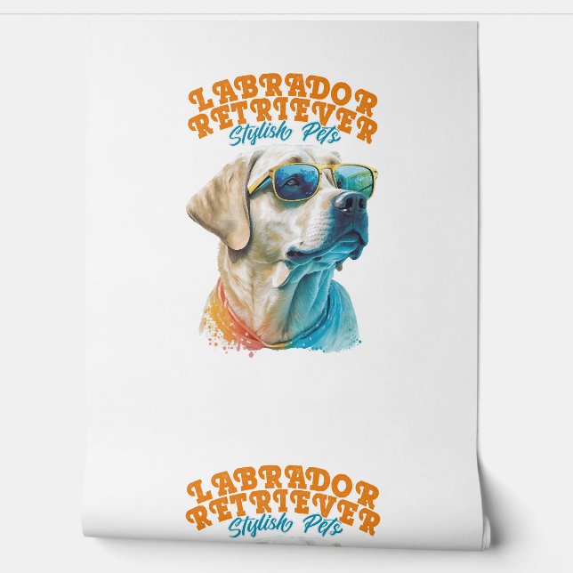 Labrador Retriever Stylish Pets Wallpaper (Unrolling)
