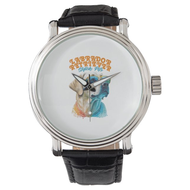 Labrador Retriever Stylish Pets Watch (Front)