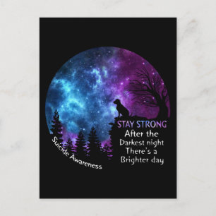 Labrador Retriever Suicide Awareness Pet Lovers Fa Postcard