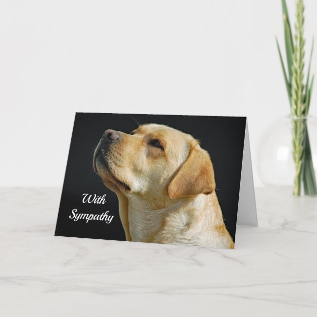 Labrador Retriever Sympathy Card (Front)