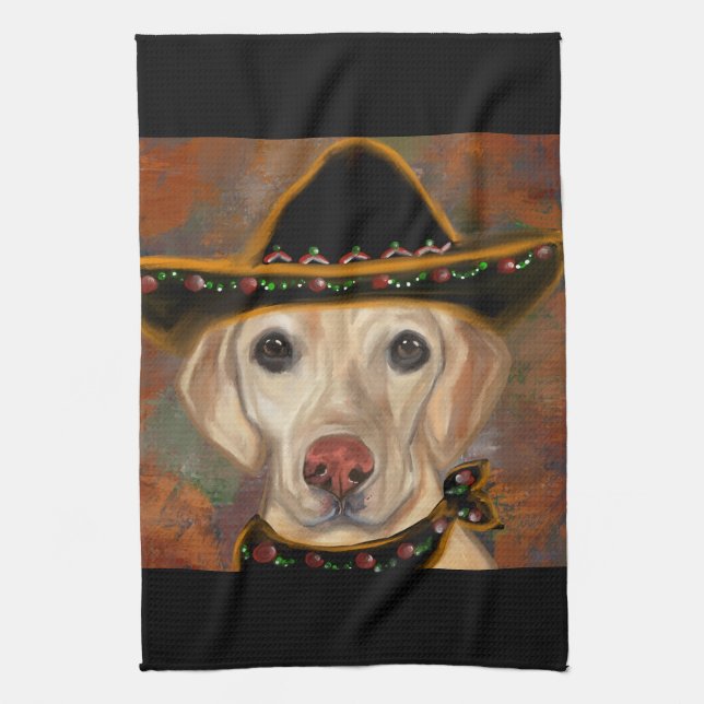 Labrador Retriever    Tea Towel (Vertical)