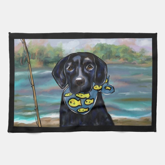 Labrador Retriever Tea Towel (Horizontal)