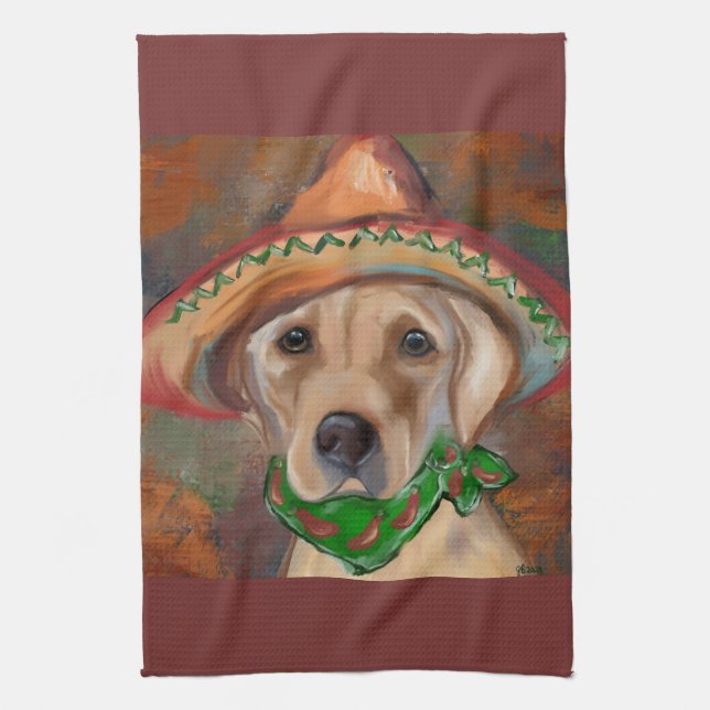 LABRADOR RETRIEVER            TEA TOWEL (Vertical)
