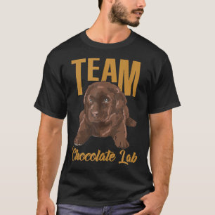 Labrador Retriever Team Chocolate Lab Puppy Graph T-Shirt