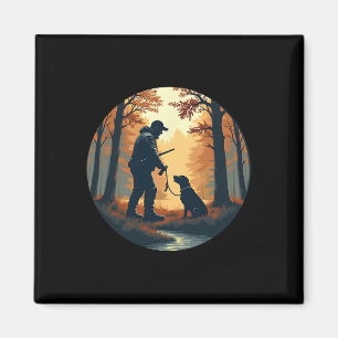 Labrador Retriever Tee Turkey Duck Hunting Forest Magnet