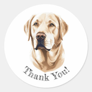 Labrador Retriever Thank You!  Stickers