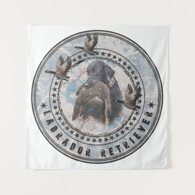  Labrador retriever Throw Pillow Tapestry (Front)