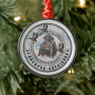 Labrador retriever tote bag metal ornament