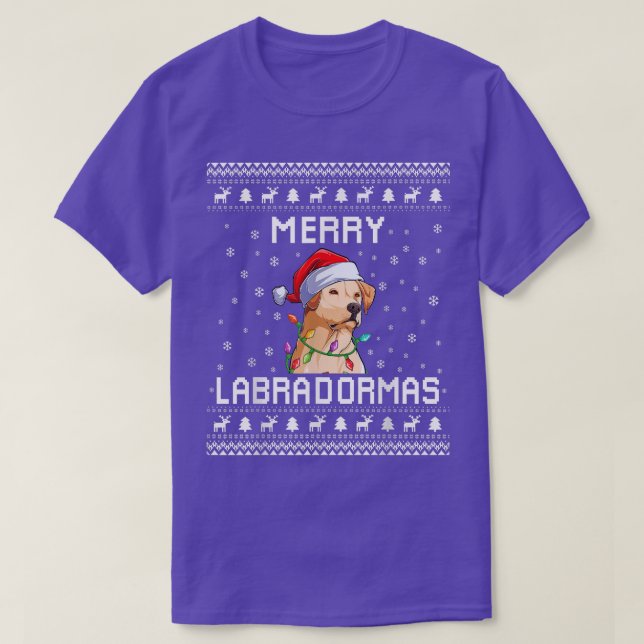 Labrador Retriever Ugly Christmas Sweater Labrador (Design Front)