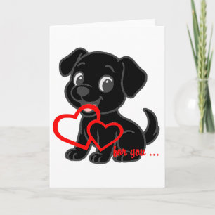 Labrador Retriever Valentines Card