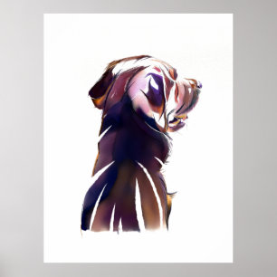 Labrador Retriever Wall Art Poster  Dog Lover Gift