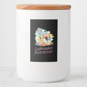 Labrador Retriever Watercolor Food Label