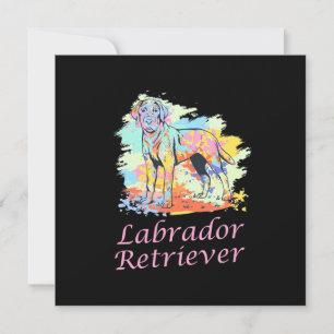 Labrador Retriever Watercolor Invitation