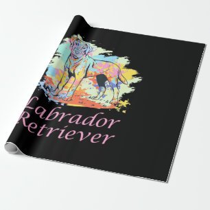 Labrador Retriever Watercolor Wrapping Paper