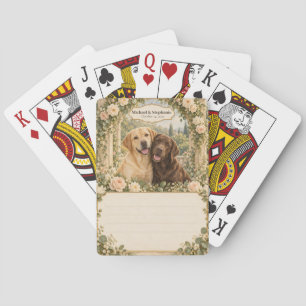 Labrador Retriever Wedding Guest Book Signing Deck Playing Cards