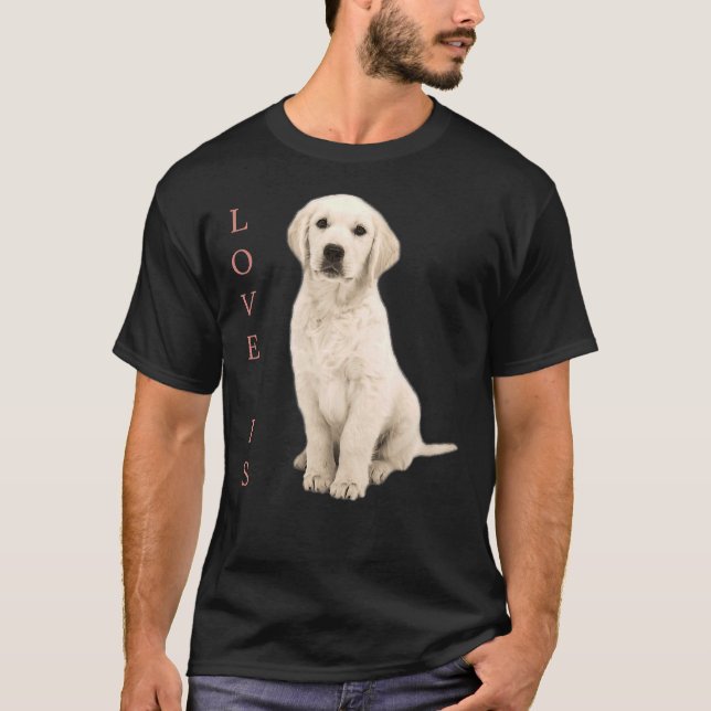 Labrador Retriever White Lab Dog Mum T-Shirt (Front)