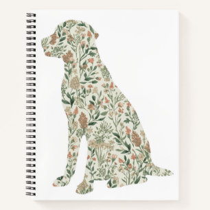 Labrador Retriever Wildflower Dog Mum Cottagecore Notebook