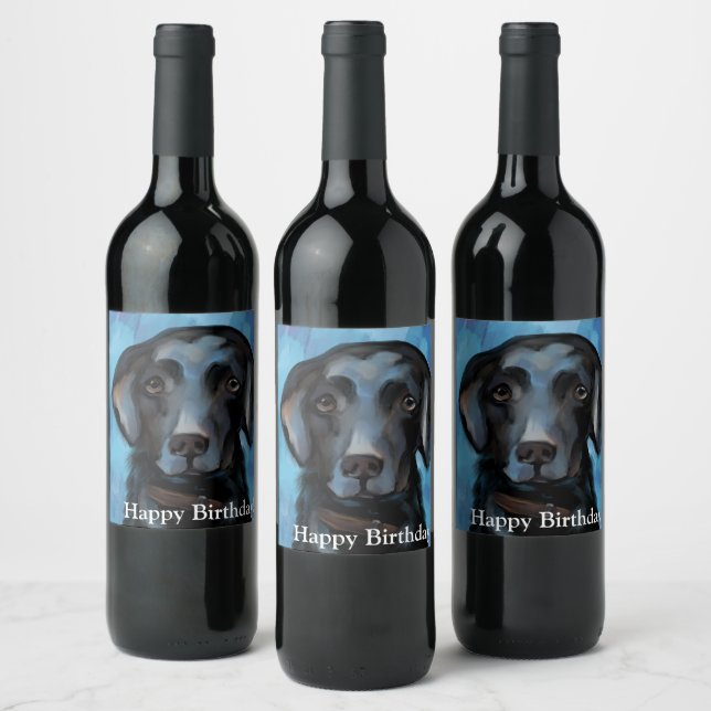 Labrador Retriever  Wine Label (Bottles)