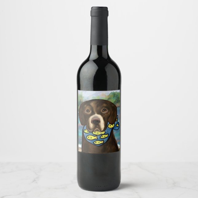 Labrador Retriever Wine Label (Front)