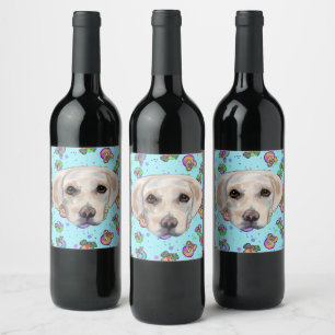 LABRADOR RETRIEVER WINE LABEL