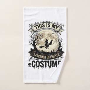 Labrador Retriever Witch Halloween Costume Shirt_1 Hand Towel