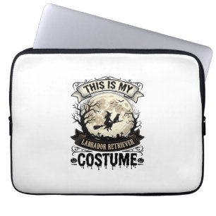 Labrador Retriever Witch Halloween Costume Shirt_1 Laptop Sleeve