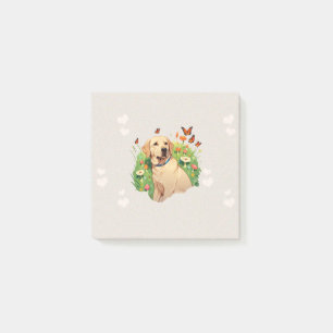 Labrador Retriever with butterflies Post-it Notes