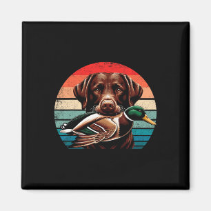 Labrador Retriever With Mallard Duck Hunting Magnet